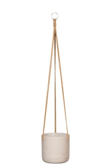 Beige hangpot touw